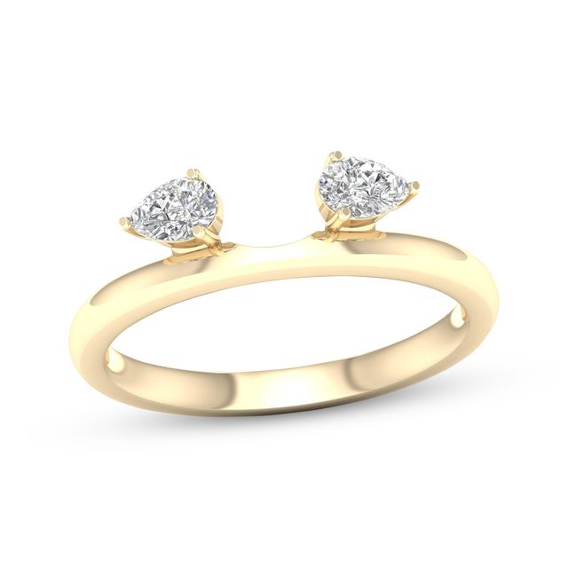 Pear-Shaped Diamond Enhancer Ring 1/4 ct tw 14K Gold