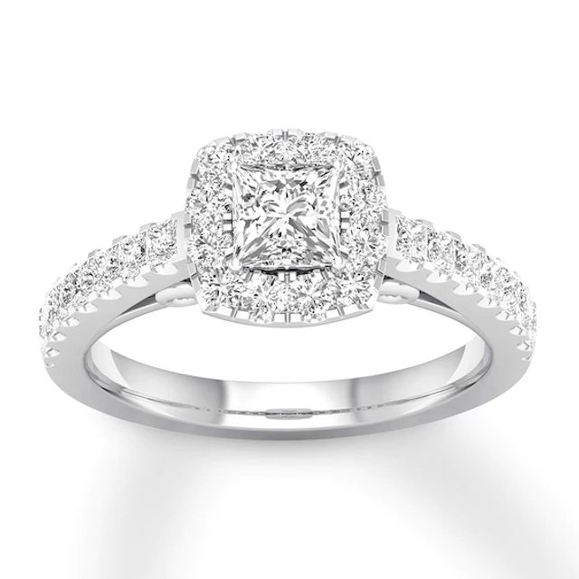 Princess-cut Diamond Engagement Ring 1-1/4 ct tw 14K White Gold