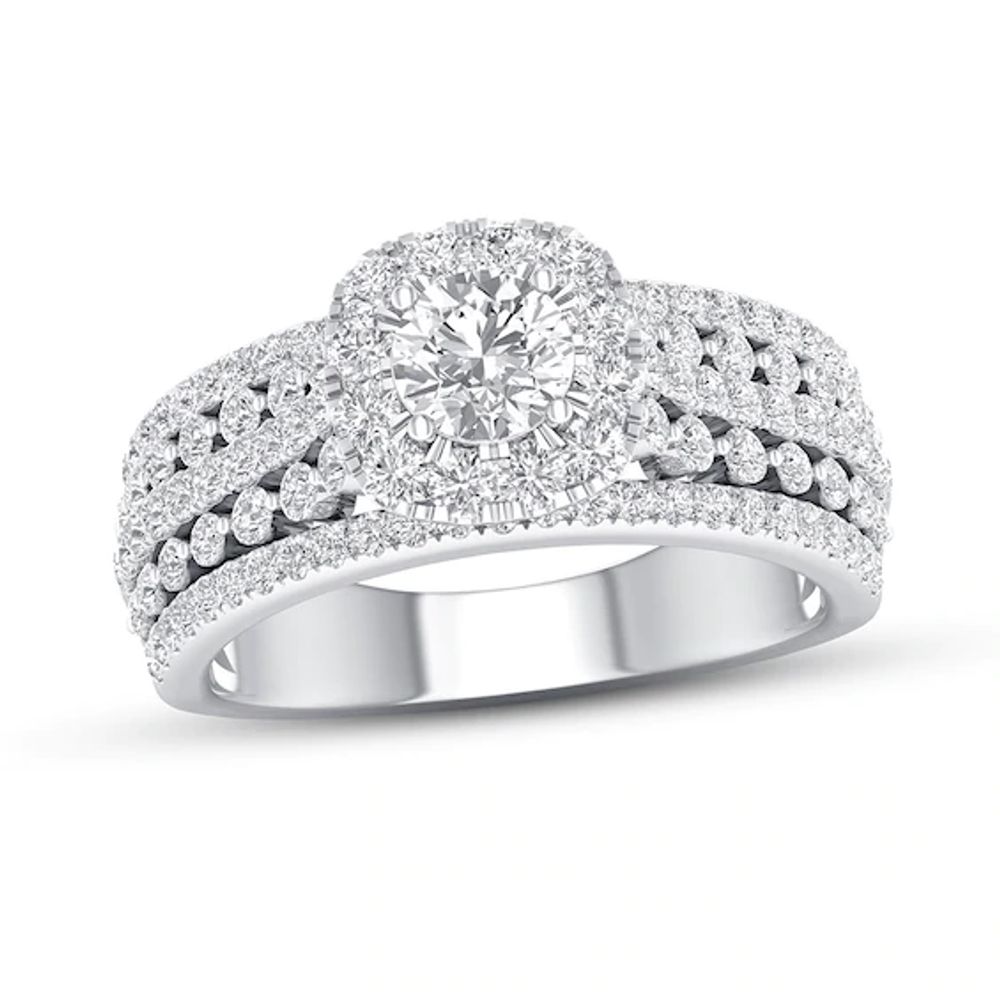 Kay Jewelers Round Diamond Twist with Halo Bridal Set | eBay