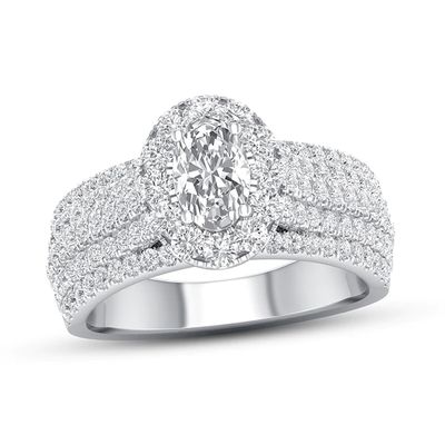 Kay Certified Diamond Engagement Ring 1-3/8 ct tw 14K White Gold