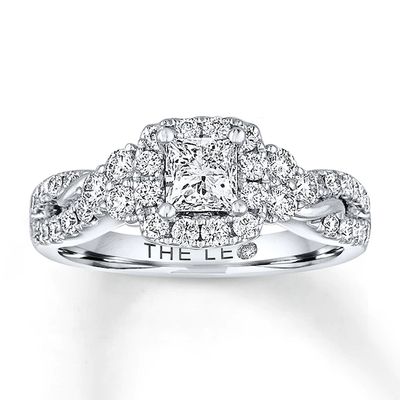 THE LEO Diamond Engagement Ring 1-1/8 ct tw Princess & Round-cut 14K Gold