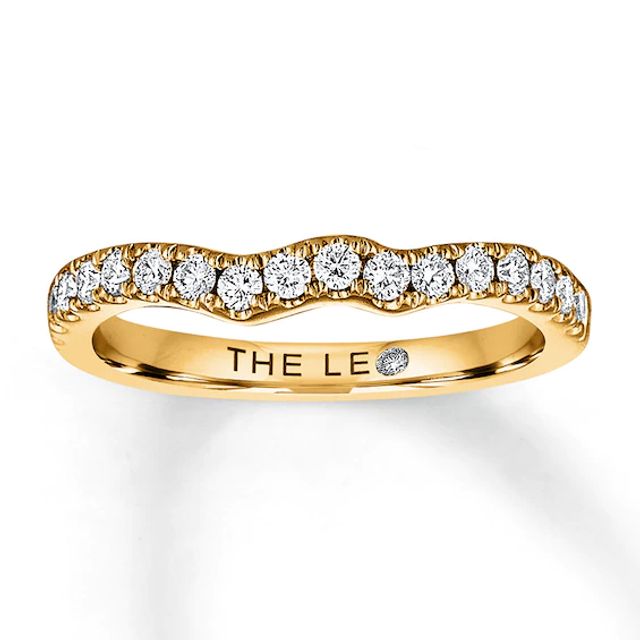 THE LEO Diamond Wedding Band 3/8 ct tw Round-cut 14K Yellow Gold