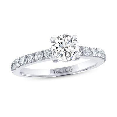 Kay THE LEO Diamond Engagement Ring -/8 ct tw Round-cut 14K White Gold