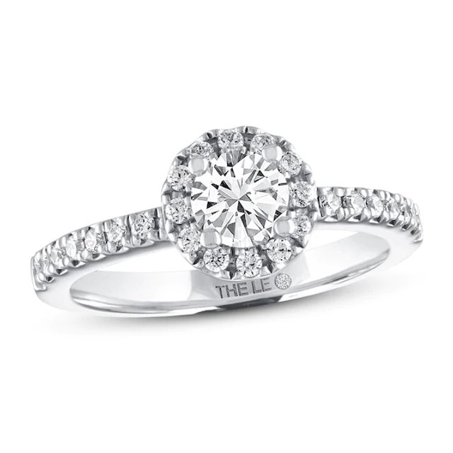 THE LEO Diamond Engagement Ring 3/4 ct tw Round-cut 14K White Gold