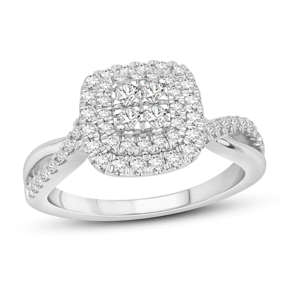 Kay Diamond Engagement Ring 5/8 ct tw Round-cut 10K White Gold