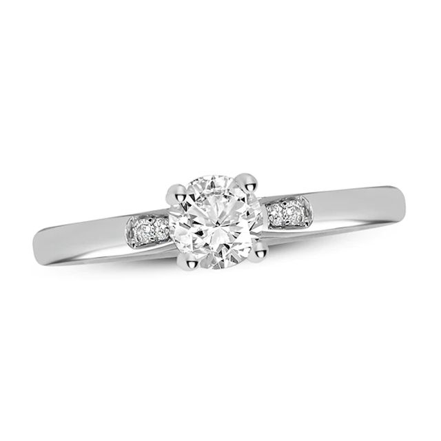 Kay Diamond Engagement Ring 1/3 ct tw Round-cut 14K White Gold