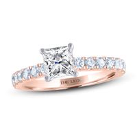 THE LEO Diamond Engagement Ring 1-3/8 ct tw Princess & Round-cut 14K Rose Gold