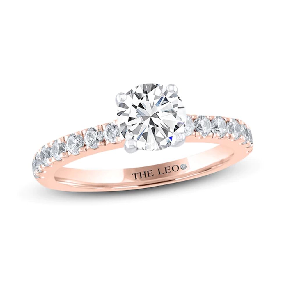 THE LEO Diamond Engagement Ring 1/ ct tw Round-cut 14K Rose Gold