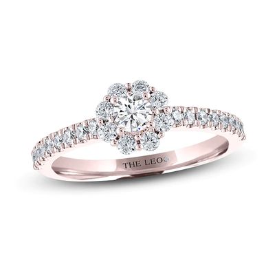 THE LEO Diamond Engagement Ring 1-1/ ct tw Round-cut 14K Rose Gold