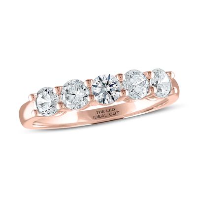 Kay THE LEO Ideal Cut Diamond Anniversary Ring 1 ct tw 14K Rose Gold