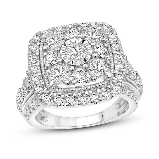 Kay Diamond Engagement Ring 3 ct tw Round-cut 10K White Gold