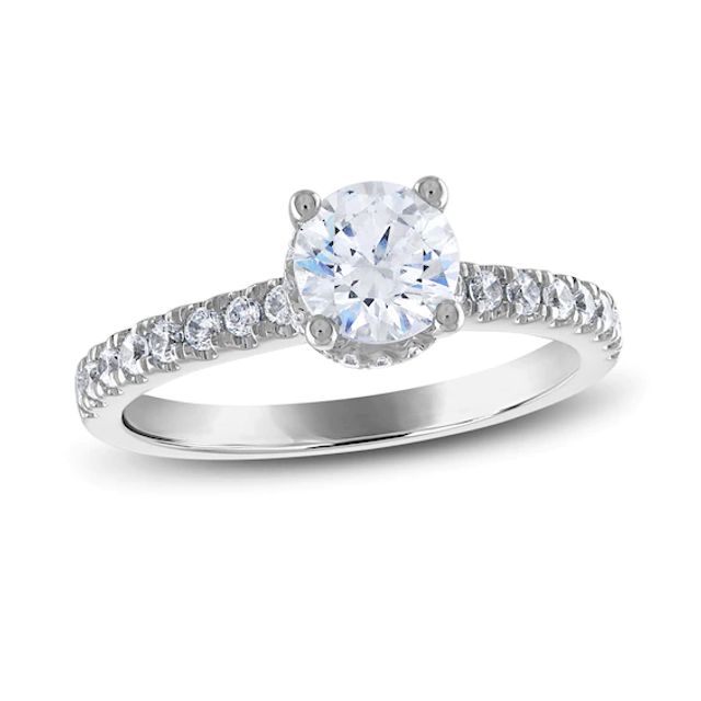 Kay Diamond Engagement Ring 1-1/3 ct tw Round-cut 14K White Gold