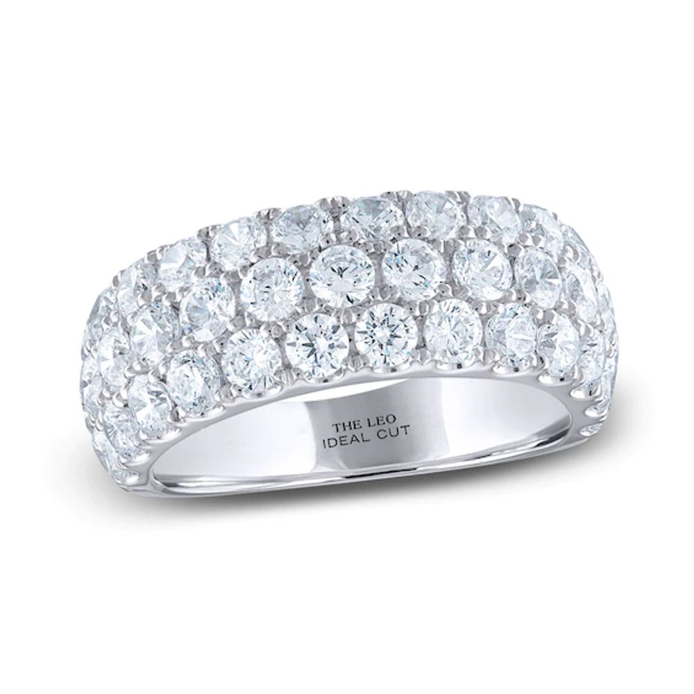 THE LEO Ideal Cut Diamond Anniversary Band 3 ct tw 14K White Gold