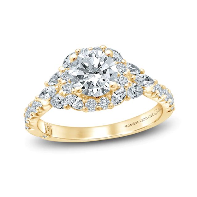 Monique Lhuillier Bliss Diamond Engagement Ring 1-7/8 ct tw Round