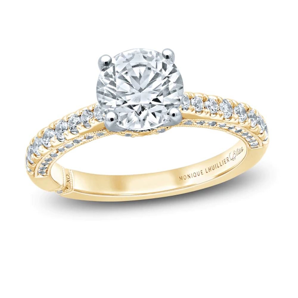 Lab-Created Diamonds by KAY Engagement Ring 1-1/2 ct tw 14K Yellow Gold |  Kay Outlet