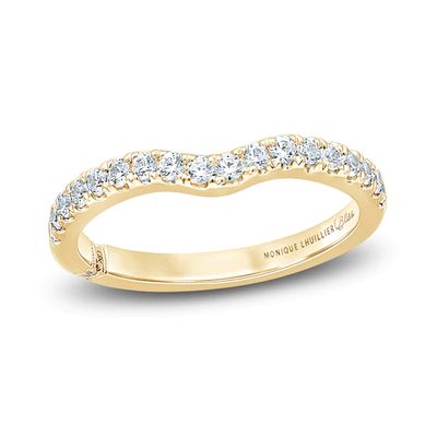 Monique Lhuillier Bliss Diamond Wedding Band / ct tw Round-cut 18K Gold