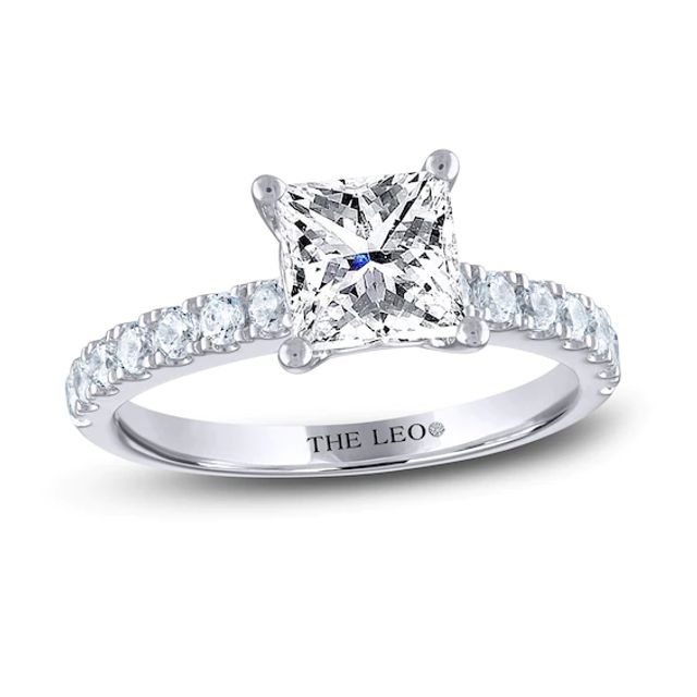 Kay THE LEO Diamond Engagement Ring 2 ct tw Princess & Round-cut 14K White Gold