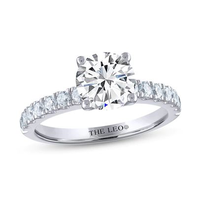Kay THE LEO Diamond Engagement Ring 2 ct tw Round-cut 14K White Gold