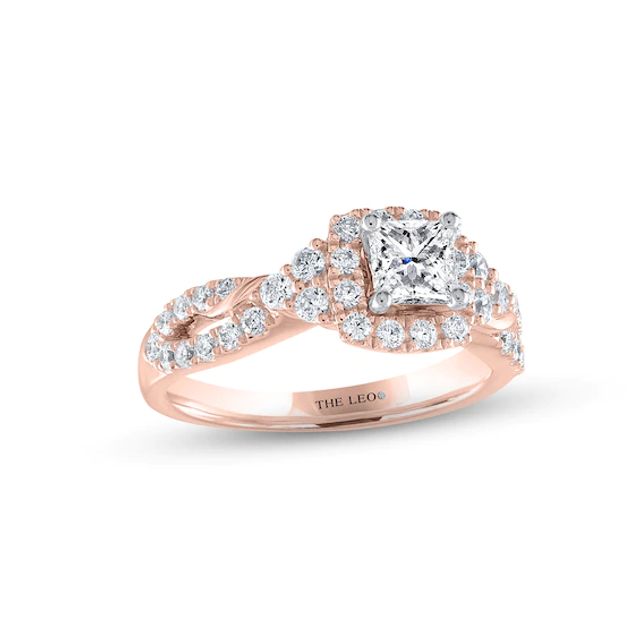 Ct Tw Leo Diamond Ring Princess Cut Kay Jewelers Leo Collection
