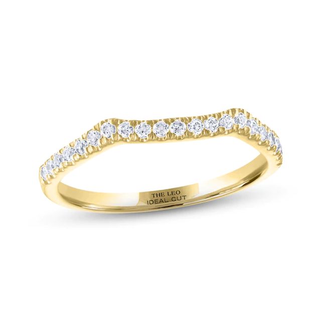 Kay THE LEO Ideal Cut Diamond Wedding Band 1/5 ct tw 14K Yellow Gold