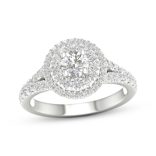 Round-Cut Diamond Engagement Ring 1-1/5 ct tw 14K White Gold