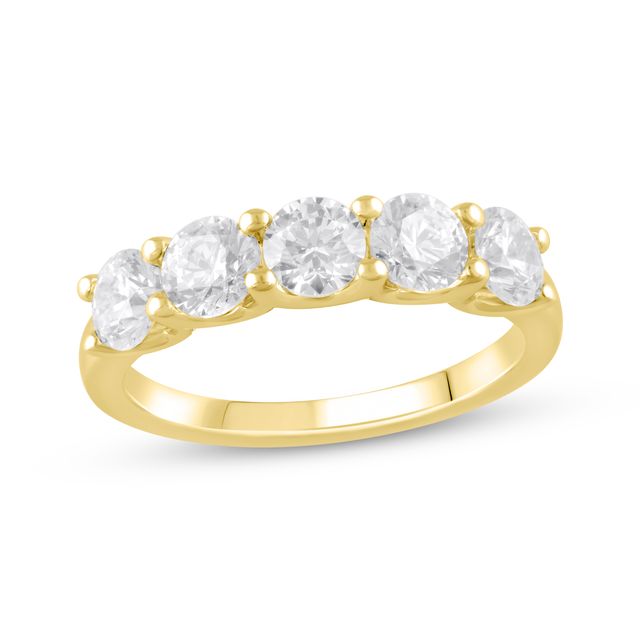 Lab-Created Diamonds by KAY Round-Cut Anniversary Band 2 ct tw 14K Yellow Gold