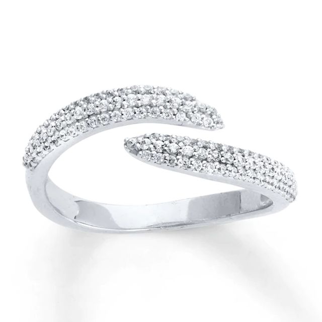 Diamond Ring 1/3 ct tw Round-cut 10K White Gold
