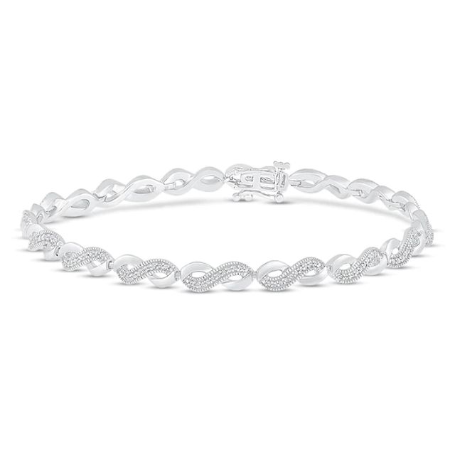 Diamond Fashion Bracelet 1/2 ct tw Round-cut 10K White Gold