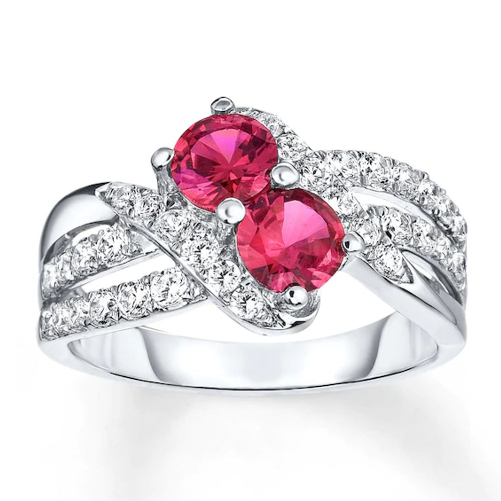 Lab Grown Ruby Anniversary Bridal Gemstone Ring - Shraddha Shree Gems