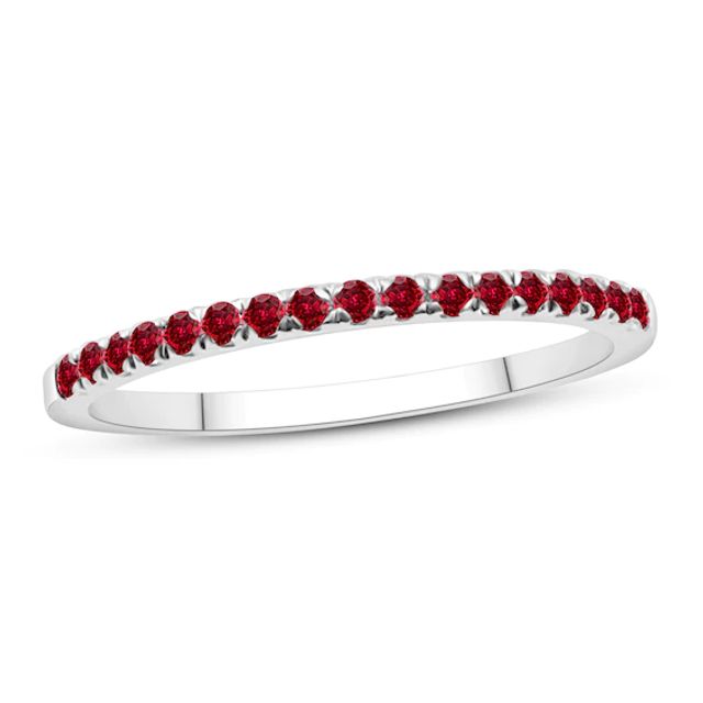 Lab-Created Ruby Ring Sterling Silver