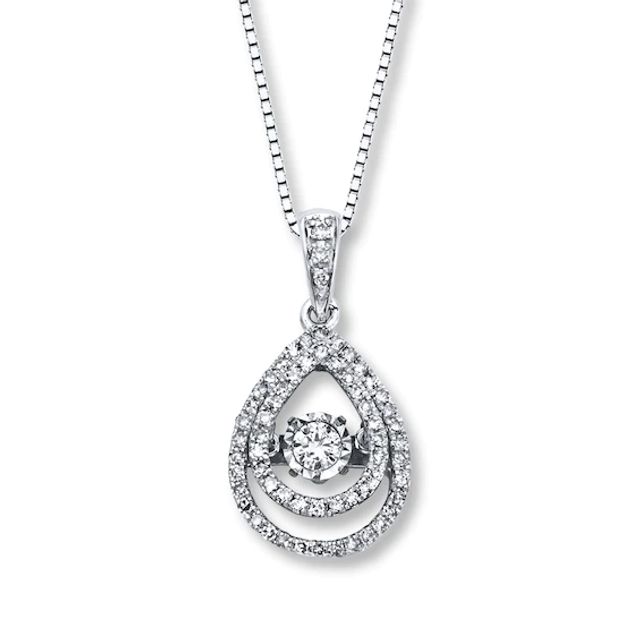 Unstoppable Love 1/3 carat tw 10K White Gold Necklace