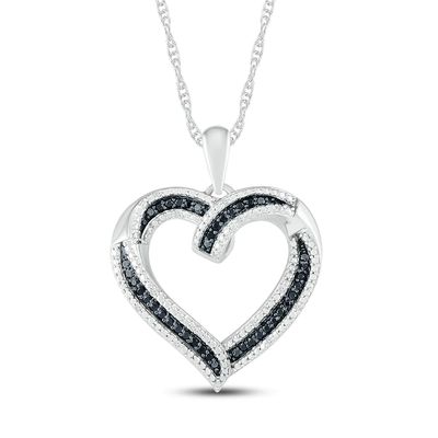 Hallmark Diamonds Heart Necklace 1/15 ct tw Sterling Silver 18