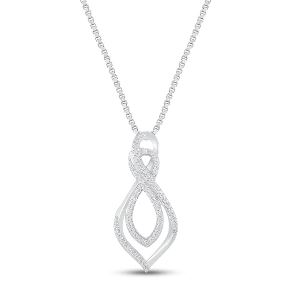 Diamond Necklace 1/4 ct tw Sterling Silver