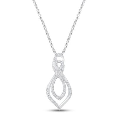 Diamond Necklace 1/4 ct tw Sterling Silver