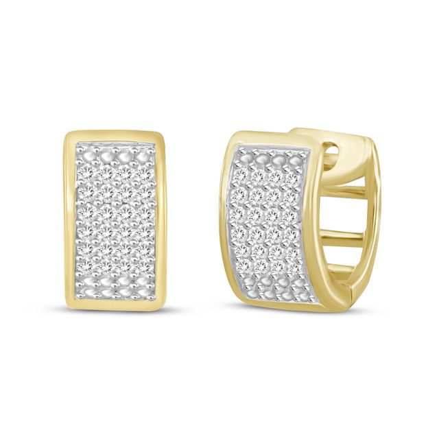 Diamond Stud Earrings 1/4 ct tw Round-Cut 10K Yellow Gold