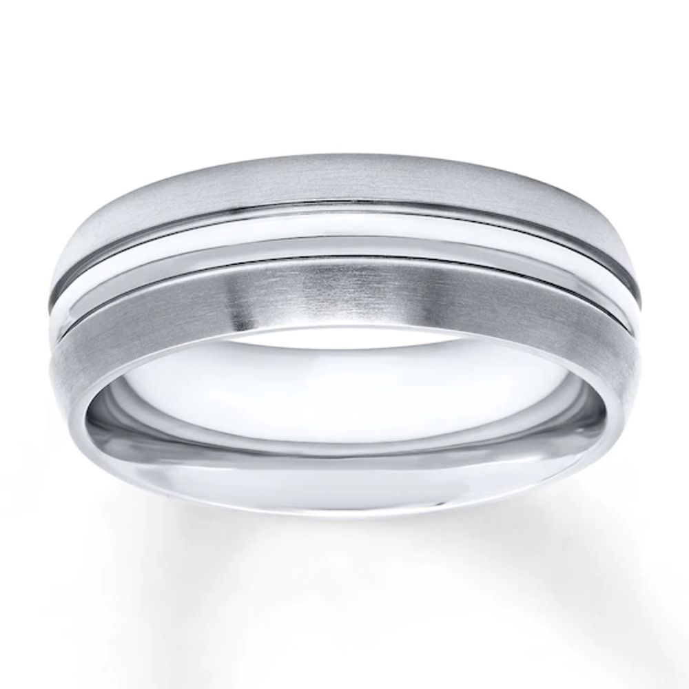 Men's Wedding Band Titanium 8mm