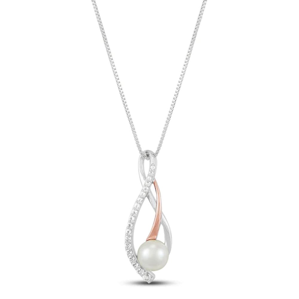 Cultured Pearl Necklace Sterling Silver