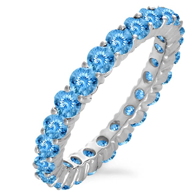 Stackable Birthstone Eternity Ring