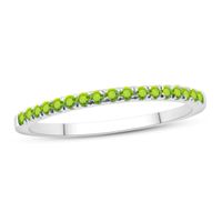 Peridot Stackable Ring Sterling Silver