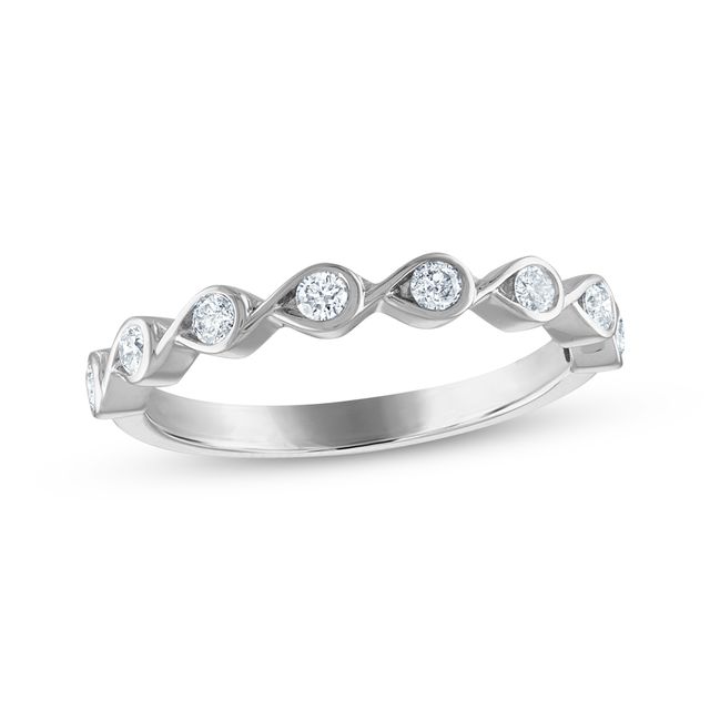 Every Moment Diamond Infinity Band 1/4 ct tw 14K White Gold