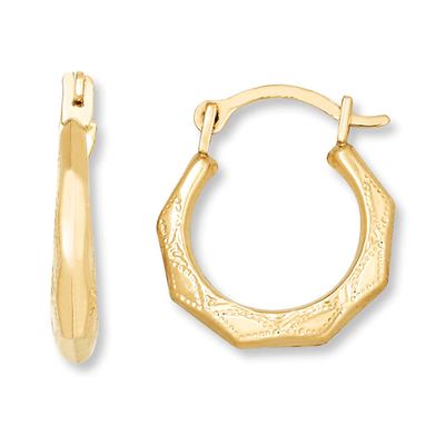 Children's Hoop Earrings 14K Yellow Gold