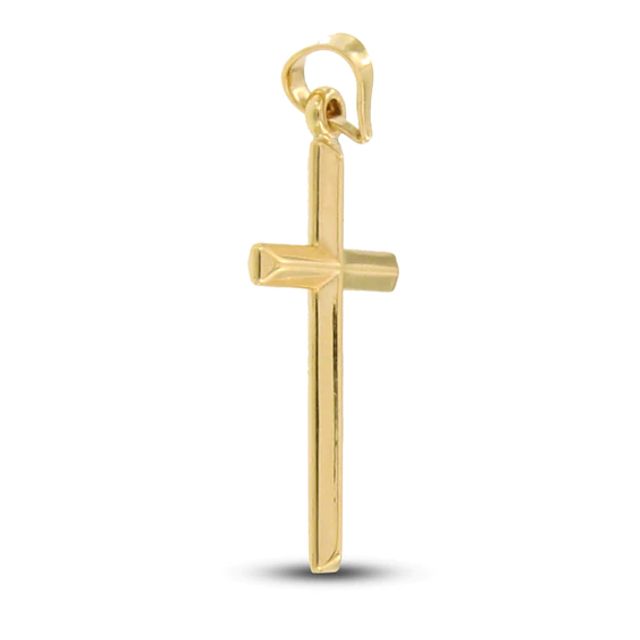 Small Cross Pendant 14K Yellow Gold