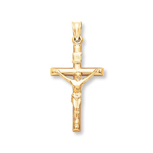 Crucifix Charm 14K Yellow Gold