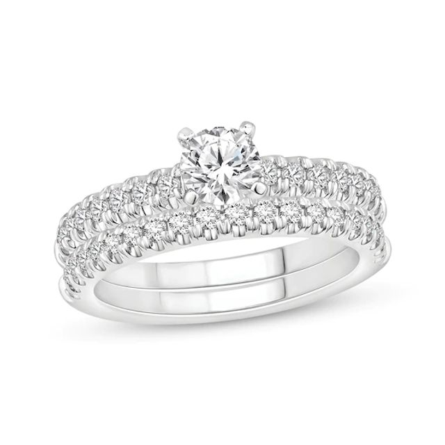 Round-Cut Diamond Bridal Set 1 ct tw 14K White Gold