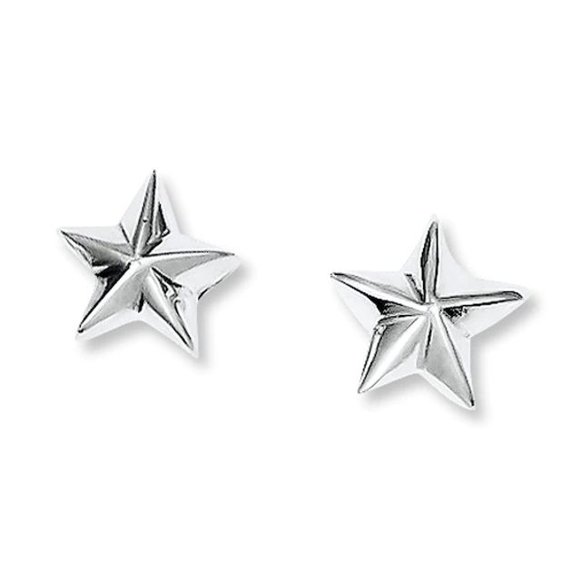 Starfish Earrings Sterling Silver
