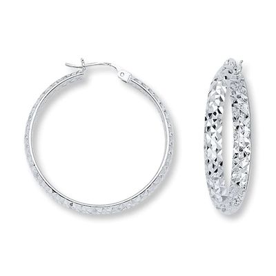 Hoop Earrings Sterling Silver