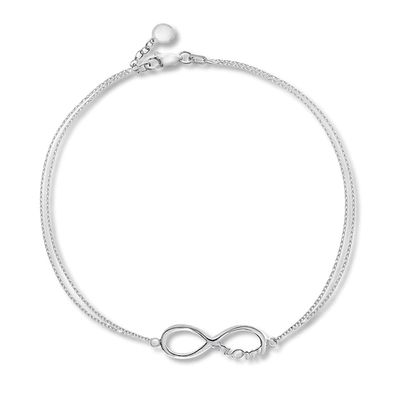 Infinity Mom Sterling Silver Bracelet
