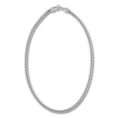Solid Chain Necklace Stainless Steel 22"