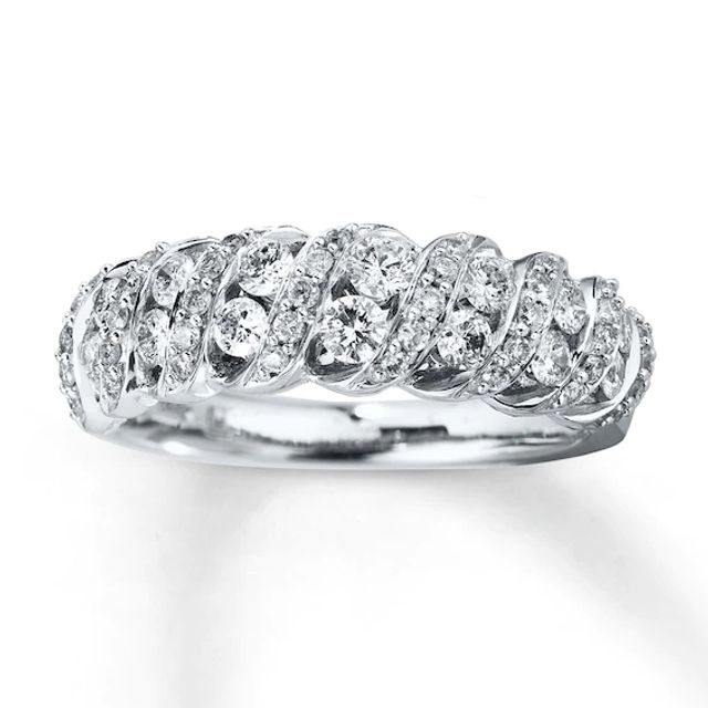 Diamond Anniversary Band 3/4 ct tw Round-cut 14K White Gold