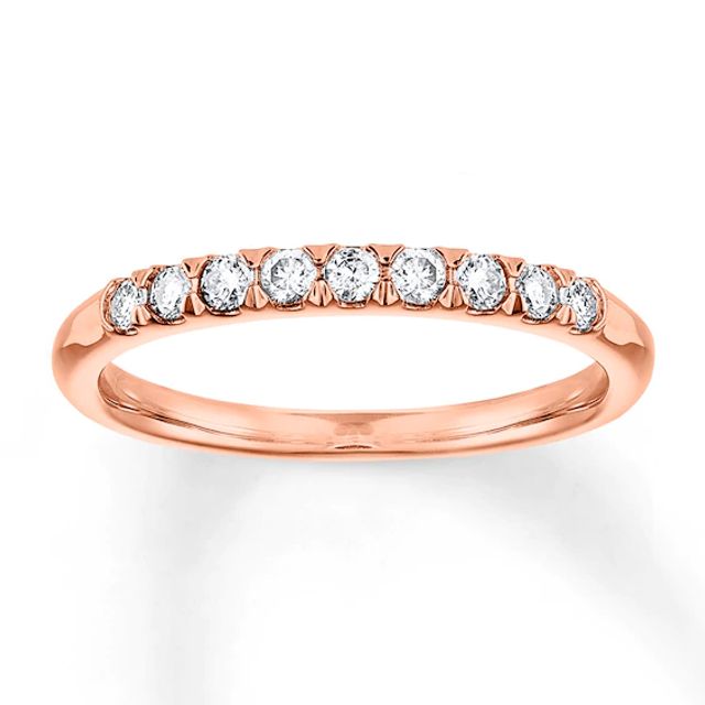 Diamond Anniversary Band 1/4 ct tw Round-cut 14K Rose Gold